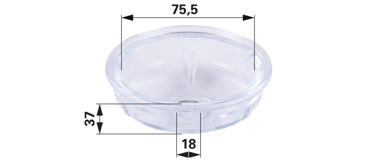 Unterteil Glas für CAV Filter (Bildposition 6) GartenShop24 - Hochwertige Gartengeräte