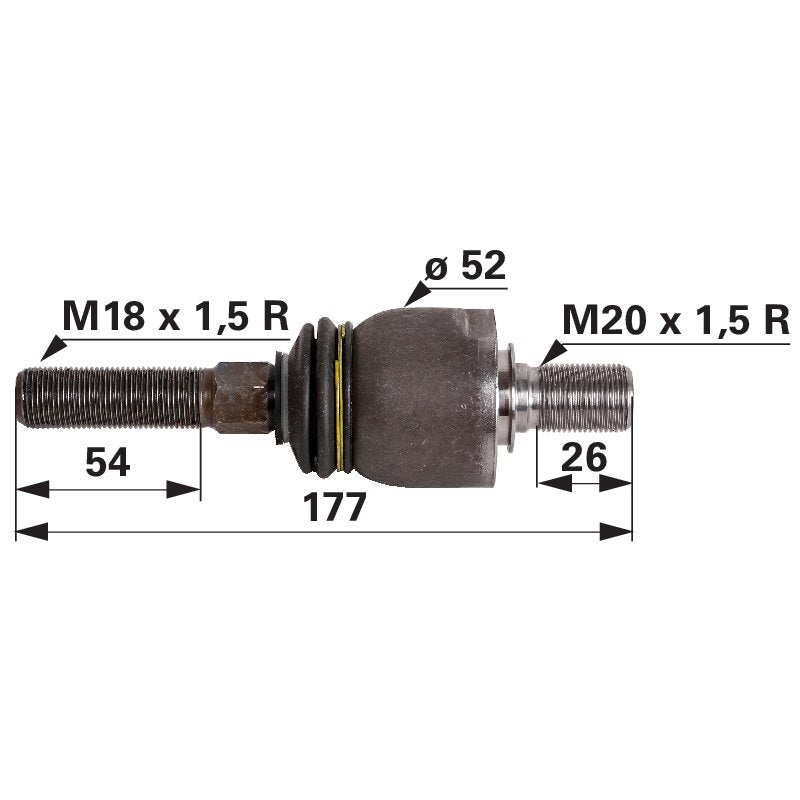 Axialgelenk M18 x 1,5 / M20 x 1,5 00110170 – Original-Ersatzteil GartenShop24 - Hochwertige Gartengeräte