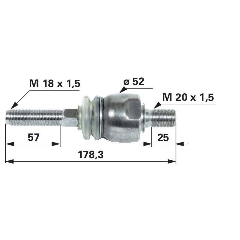 Axialgelenk M20x1,5 M18x1,5 00110207 – Original-Ersatzteil GartenShop24 - Hochwertige Gartengeräte