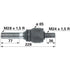 Axialgelenk M28 x 1,5 / M24 x 1,5 168703 – John Deere Original-Ersatzteil, 228 mm Länge