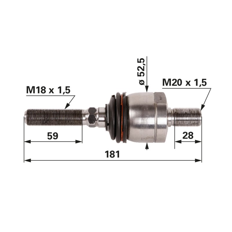Axialgelenk M18x1,5/M20x1,5 00110457 – Original-Ersatzteil für zuverlässige Reparaturen GartenShop24 - Hochwertige Gartengeräte