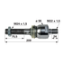 Axialgelenk M24 x 1,5 / M22 x 1,5 00110511 – Original-Ersatzteil, 209 mm GartenShop24 - Hochwertige Gartengeräte