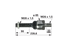 Axialgelenk Massey Ferguson 7502445024 Spicer Dana, M26x1,5 / M28x1,5, Länge 240 mm