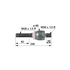 ZF Axialgelenk 743300022070 – Original-Ersatzteil von ZF, Länge 245 mm