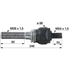 Deutz Axialgelenk M28 x 1,5 / M24 x 1,5 – Original-Ersatzteil, Länge 240 mm