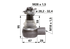 Kugelgelenk M18x1,5 IG Deutz-Fahr 04310401, Außengewinde M28x1,5, Länge 96 mm