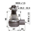 Kugelgelenk Ersatz für Deutz-Fahr 04310401 – Konus 28,2–32,4 mm, Detailansicht