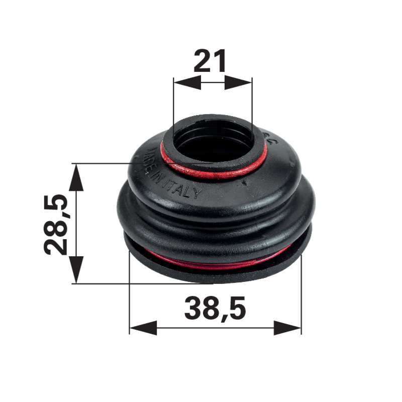 Staubschutz mit Sicherungsring 22 / 42 mm GartenShop24 - Hochwertige Gartengeräte