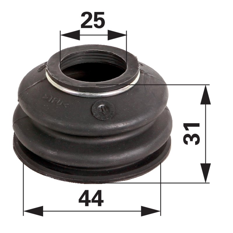 Dana Spicer Staubschutz für Axialgelenk, Original-Ersatzteil, Innendurchmesser 25 mm