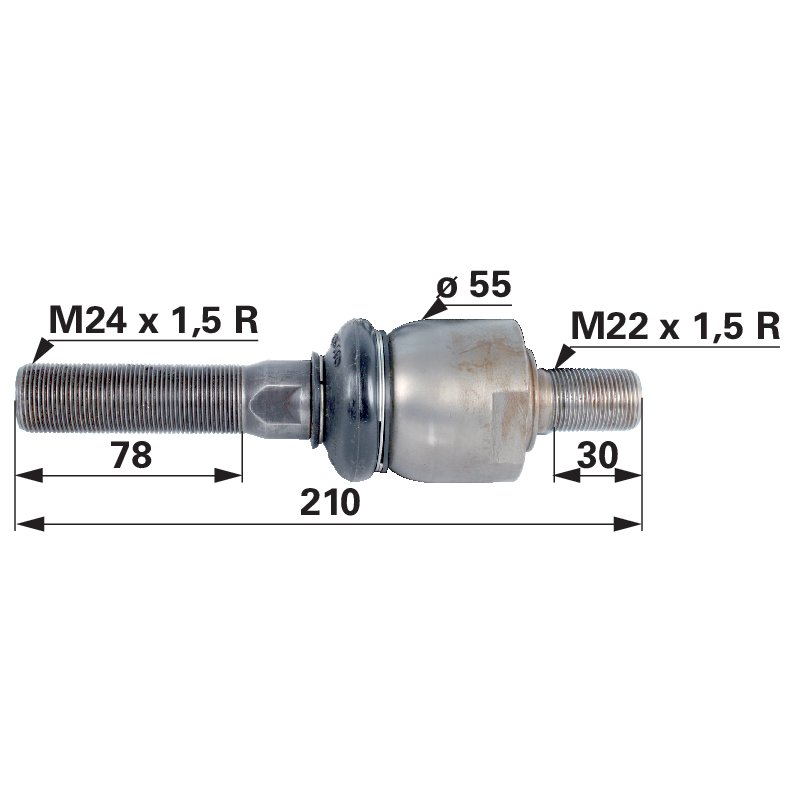 Axialgelenk M22 M24 00111017 – Original-Ersatzteil M22 x 1,5 / M24 x 1,5 GartenShop24 - Hochwertige Gartengeräte