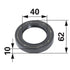 Wellendichtring 40 x 62 x 10 mm 87350856 – CNH Original-Ersatzteil für Motoren