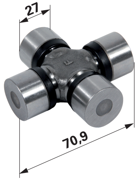 Carraro Achsen Kreuzgelenk 70,9 x 27 mm Carraro Achsen