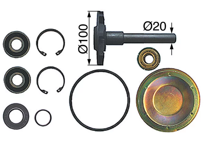 Reparatursatz mit Laufrad anstelle von Steyr 131100060700 GartenShop24 - Hochwertige Gartengeräte