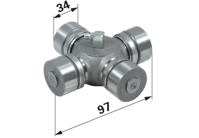 Kreuzgelenk 97 x 34 mm anstelle von Case IH 3148651R1 GartenShop24 - Hochwertige Gartengeräte
