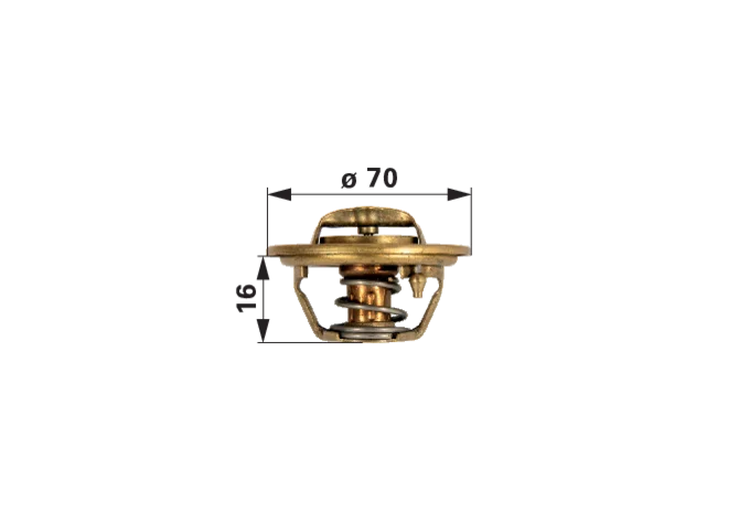 Thermostat 78 °C passend zu Perkins-Motor A4.192, A4.203 und A4.212 – anstelle von Massey Ferguson 1446222M91 GartenShop24 - Hochwertige Gartengeräte