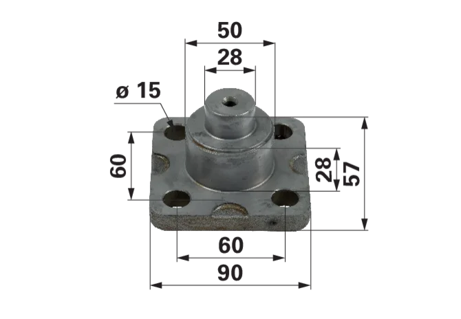 Carraro Achsen Achsschenkelbolzen unten anstelle von Deutz-Fahr 0.900.0083.4 Carraro Achsen
