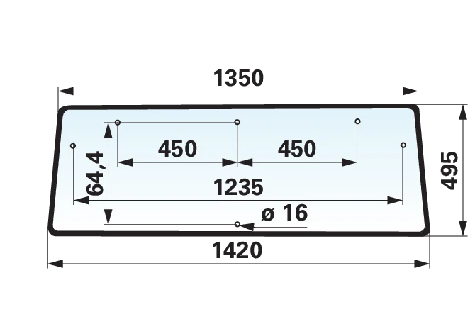 Heckscheibe mit Dichtung Mauser P-268.82.250 GartenShop24 - Hochwertige Gartengeräte