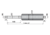 Gasdruckfeder ohne Anschlüsse, Typ 8/18-3, 250 N, Länge 450 mm GartenShop24 - Hochwertige Gartengeräte