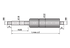 Gasdruckfeder ohne Anschlüsse, Typ 10/22-3, 400 N, Länge 454 mm GartenShop24 - Hochwertige Gartengeräte