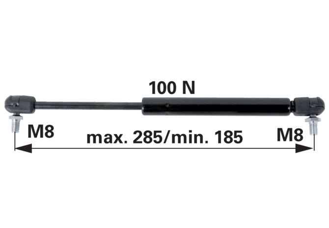 Gasdruckfeder für Frontscheibe, anstelle von Steyr 1-99-976-063 GartenShop24 - Hochwertige Gartengeräte