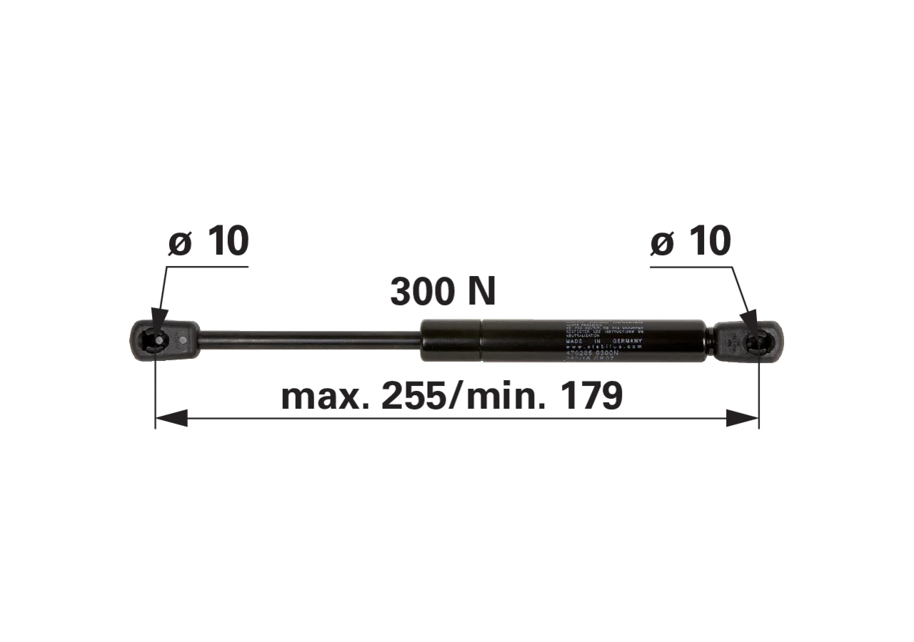 Stabilus Gasdruckfeder für Türe, anstelle von Massey Ferguson 3385316M91 Stabilus
