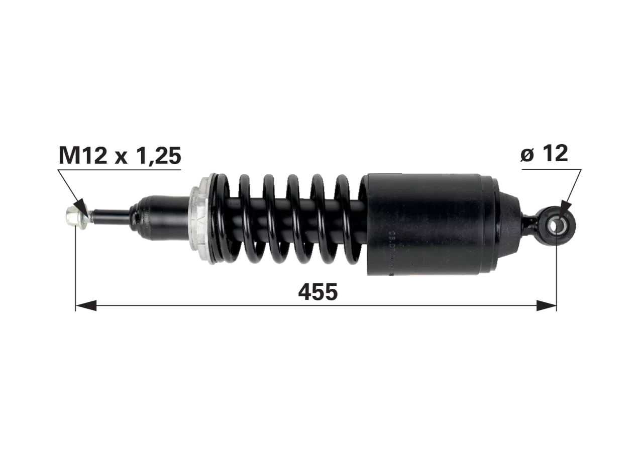 Stoßdämpfer anstelle von CNH 82033876 GartenShop24 - Hochwertige Gartengeräte