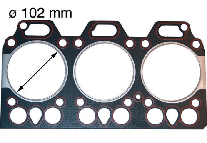 Zylinderkopfdichtung mit Tropfenform Bohrung 102 mm anstelle von Steyr 1306A040015 GartenShop24 - Hochwertige Gartengeräte