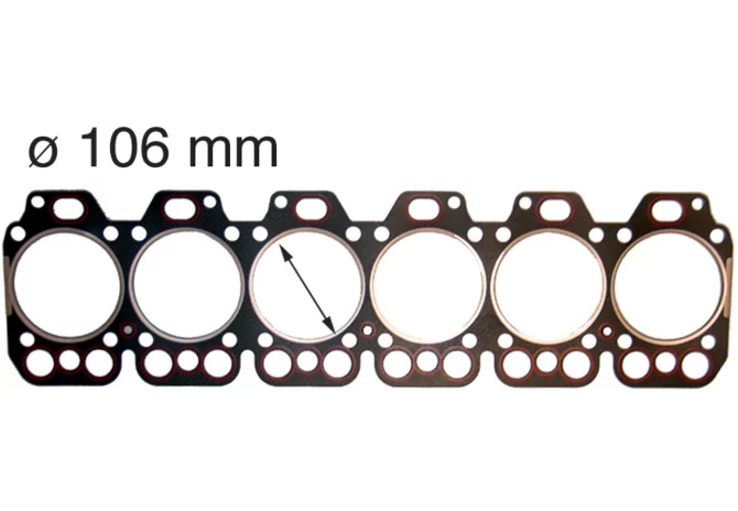 Zylinderkopfdichtung Steyr 161100040018 – Bohrung 106 mm GartenShop24 - Hochwertige Gartengeräte
