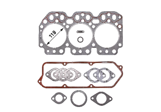 Reinz Zylinderkopfdichtsatz Durchmesser 119 mm – passend für John Deere RE527282 Reinz
