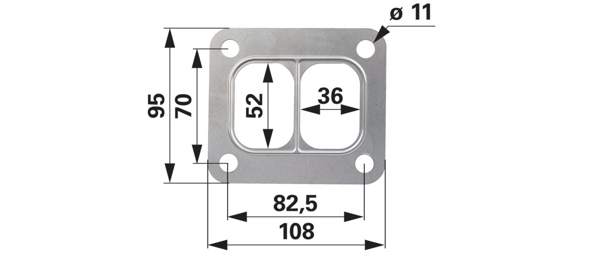 Reinz Dichtung Abgasrohr-Turbolader anstelle John Deere R123572 Reinz