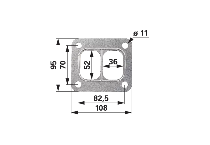 Reinz Dichtung Abgasrohr-Turbolader anstelle John Deere R123572 Reinz