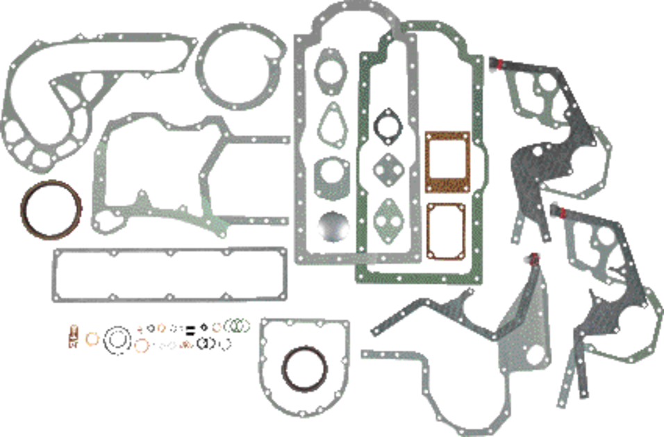 Reinz Motordichtsatz unten zu Motor D-239, D-246, D-268 passend für Case IH 743-856 Reinz