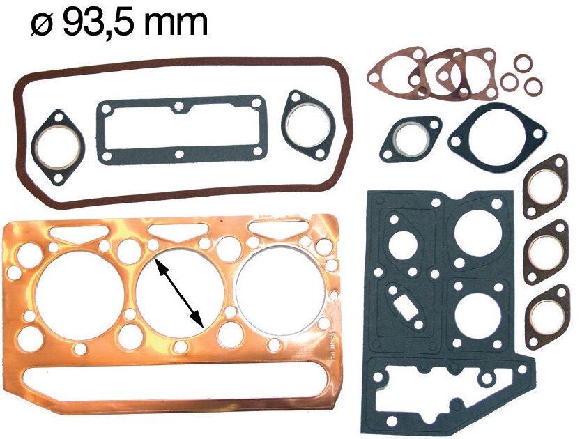 Zylinderkopfdichtsatz oben anstelle von Massey Ferguson 747166M1 GartenShop24 - Hochwertige Gartengeräte