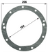 Dichtring für Wellendichtringgehäuse hinten – passend für Wellendichtringgehäuse hinten anstelle von Massey Ferguson 3641894M1 GartenShop24 - Hochwertige Gartengeräte
