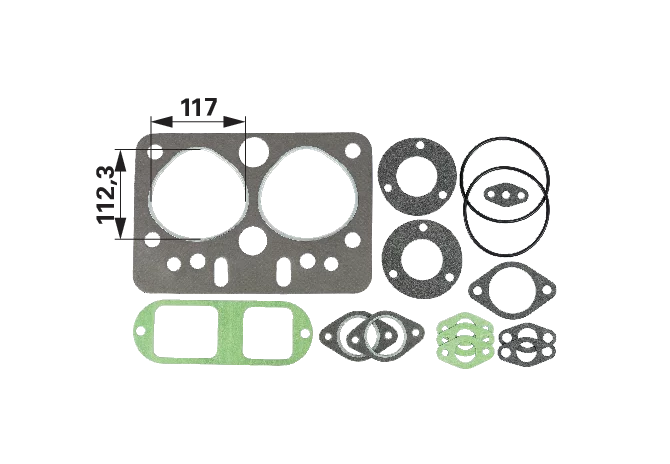 Zylinderkopfdichtsatz passend zu Deutz 2M414 mit Zylinderkopfdichtung GartenShop24 - Hochwertige Gartengeräte