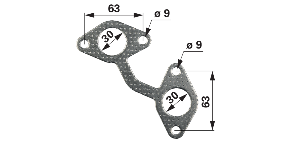Dichtung Auspuffkrümmer passend zu Kubota 1A091-1235-0 – Motortyp V2003-M-E3B GartenShop24 - Hochwertige Gartengeräte