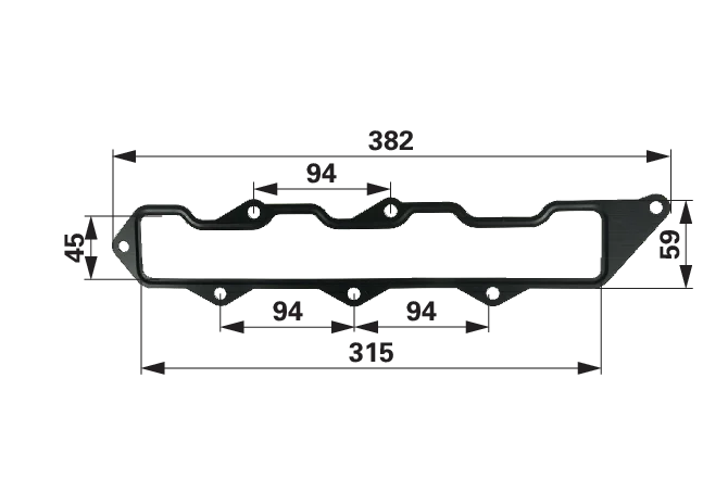 Dichtung Ansaugkrümmer passend zu Yanmar 129407-12110 – Motortyp 4TNV88 GartenShop24 - Hochwertige Gartengeräte