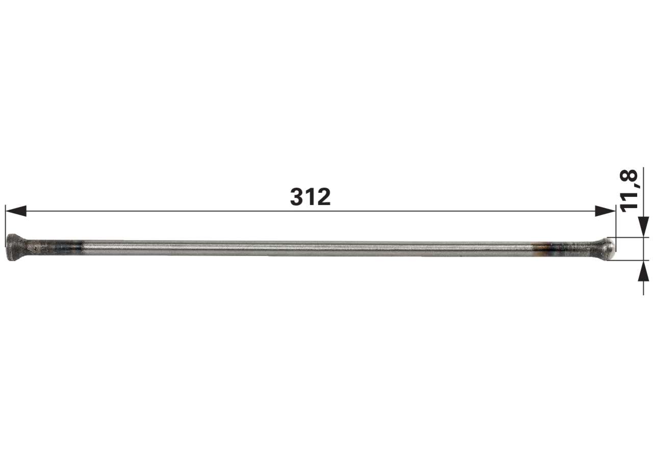Stösselstange Länge 312 mm passend für Steyr 1406U 050018 GartenShop24 - Hochwertige Gartengeräte