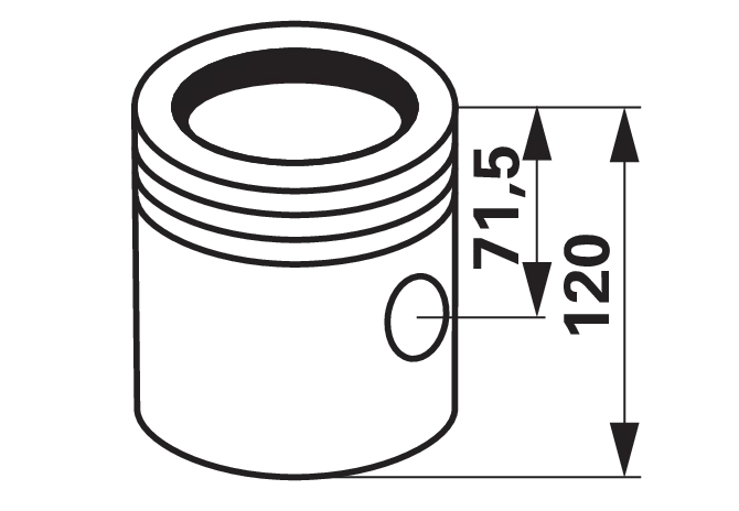 Kolbenbuchsensatz Kolbenbolzen 41,35 x 84,4 mm 3 Ringe Ø 106,5 mm passend für John Deere 6400-7600 GartenShop24 - Hochwertige Gartengeräte