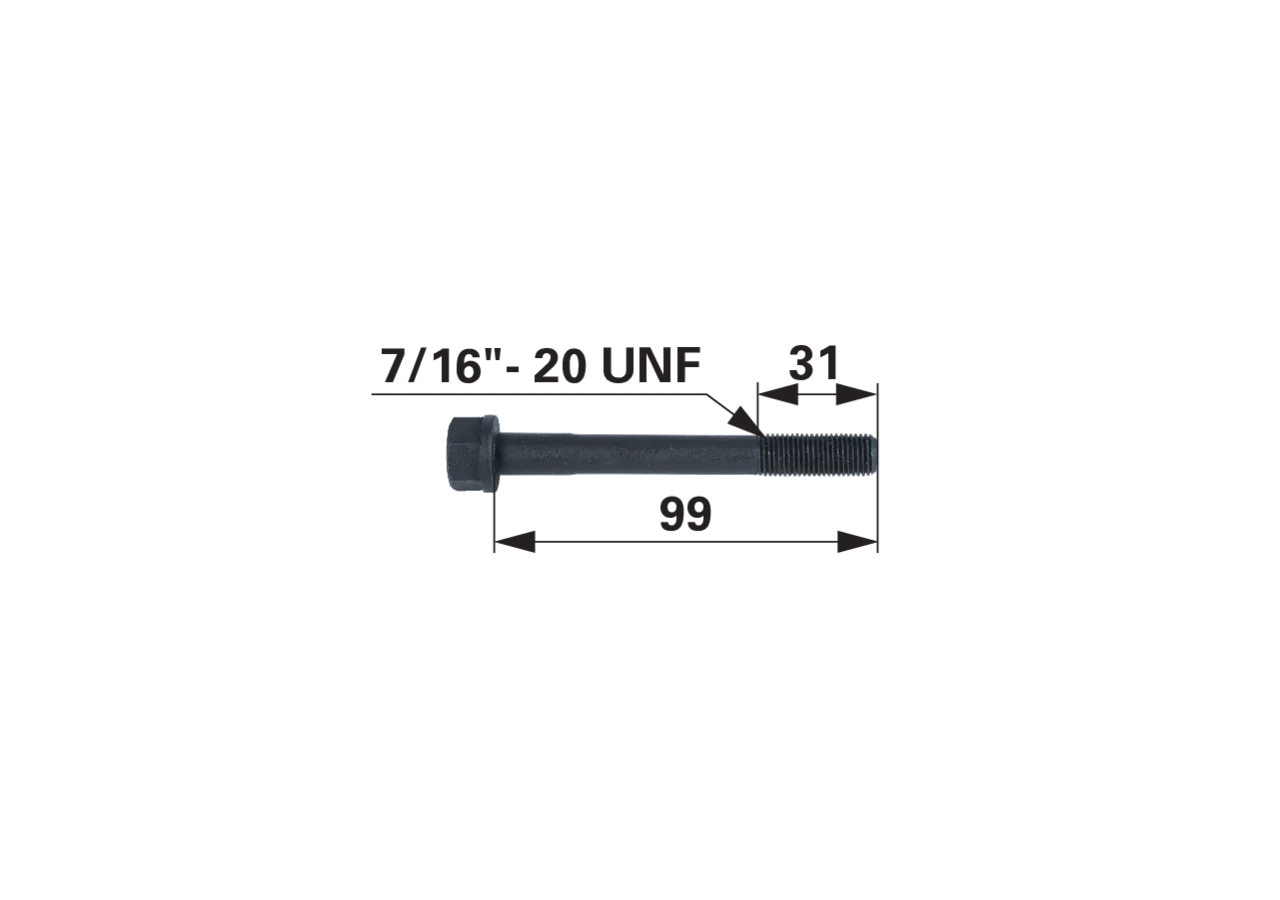 Zylinderkopfschraube 7/16 Zoll UNF x 100 mm Güte 10.9 GartenShop24 - Hochwertige Gartengeräte