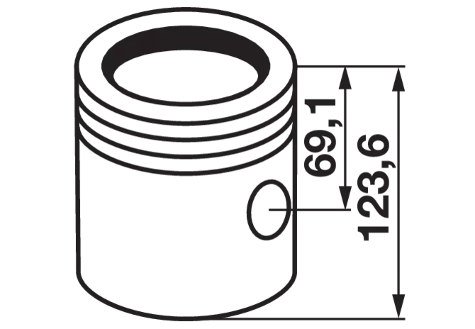 Kolbenschmidt Kolbenbuchsensatz Kolbenbolzen 35 x 80 mm zu Motor F3L913, F4L913, F6L913 passend für Deutz-Fahr FL913 Kolbenschmidt