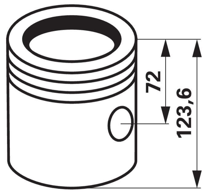Kolbenschmidt Kolbenbuchsensatz Kolbenbolzen 40 x 80 mm Bund Ø 120 mm passend zu Deutz Motor BFL913 Kolbenschmidt