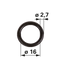 O-Ring 16 x 2,7 mm anstelle von Deutz-Fahr 01174605 GartenShop24 - Hochwertige Gartengeräte