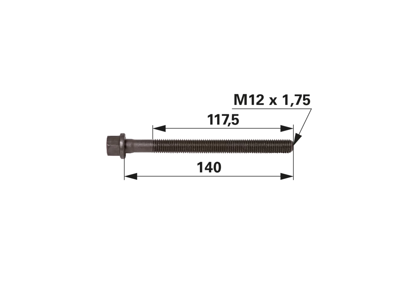 Zylinderkopfschraube für Sisu-Motor anstelle von Steyr 299938A1 GartenShop24 - Hochwertige Gartengeräte