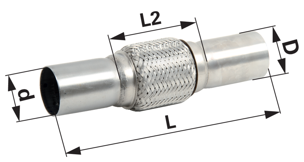 Flexrohr mit Anschlussrohr ID 50 mm GartenShop24 - Hochwertige Gartengeräte