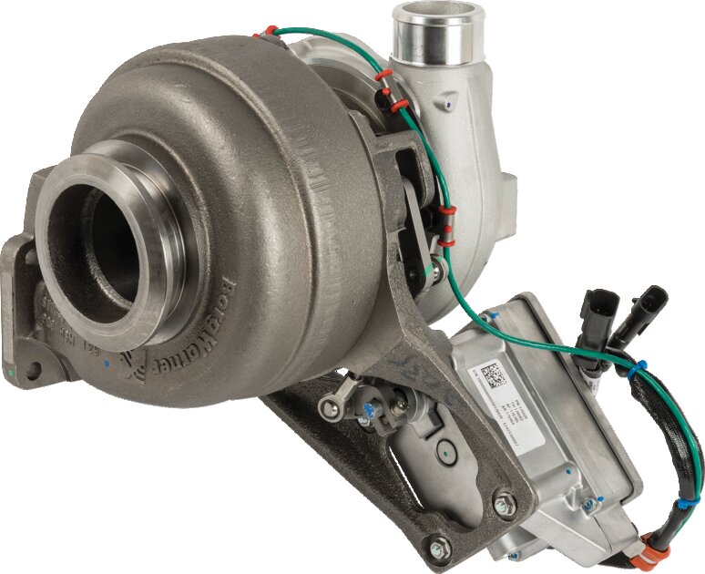 Turbolader RE535680 – Detailansicht Anschlüsse