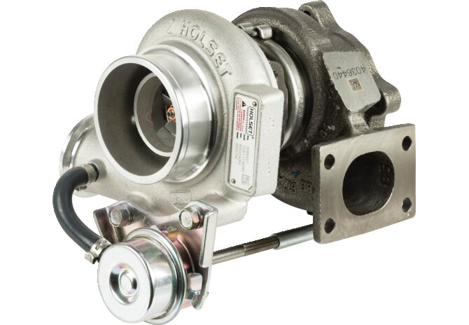 Turbolader für Common-Rail 4-Zylinder-Motoren – Draufsicht