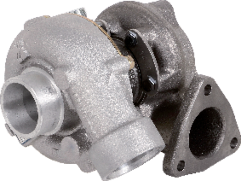 BorgWarner Turbolader TD226-3 – Seitenansicht mit Anschlüssen
