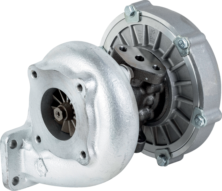 Turbolader MWM TD226-4 – Detailansicht Anschlüsse