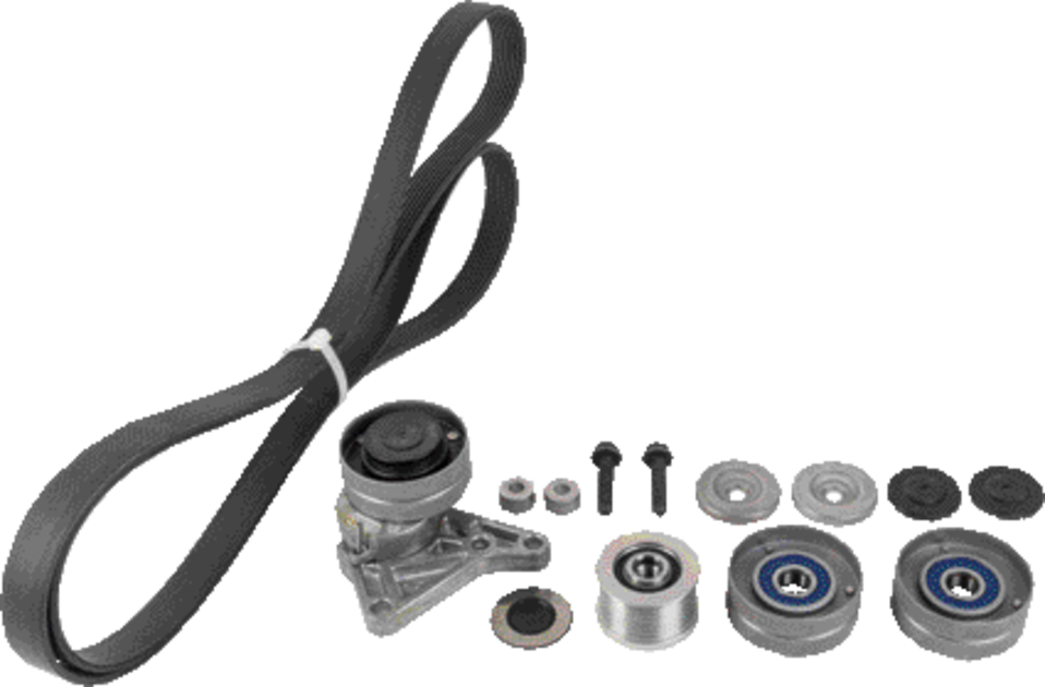 Ina Keilrippenriemensatz 8PK 2455 mm, ohne Druckluft, mit Klima passend zu John Deere Ina